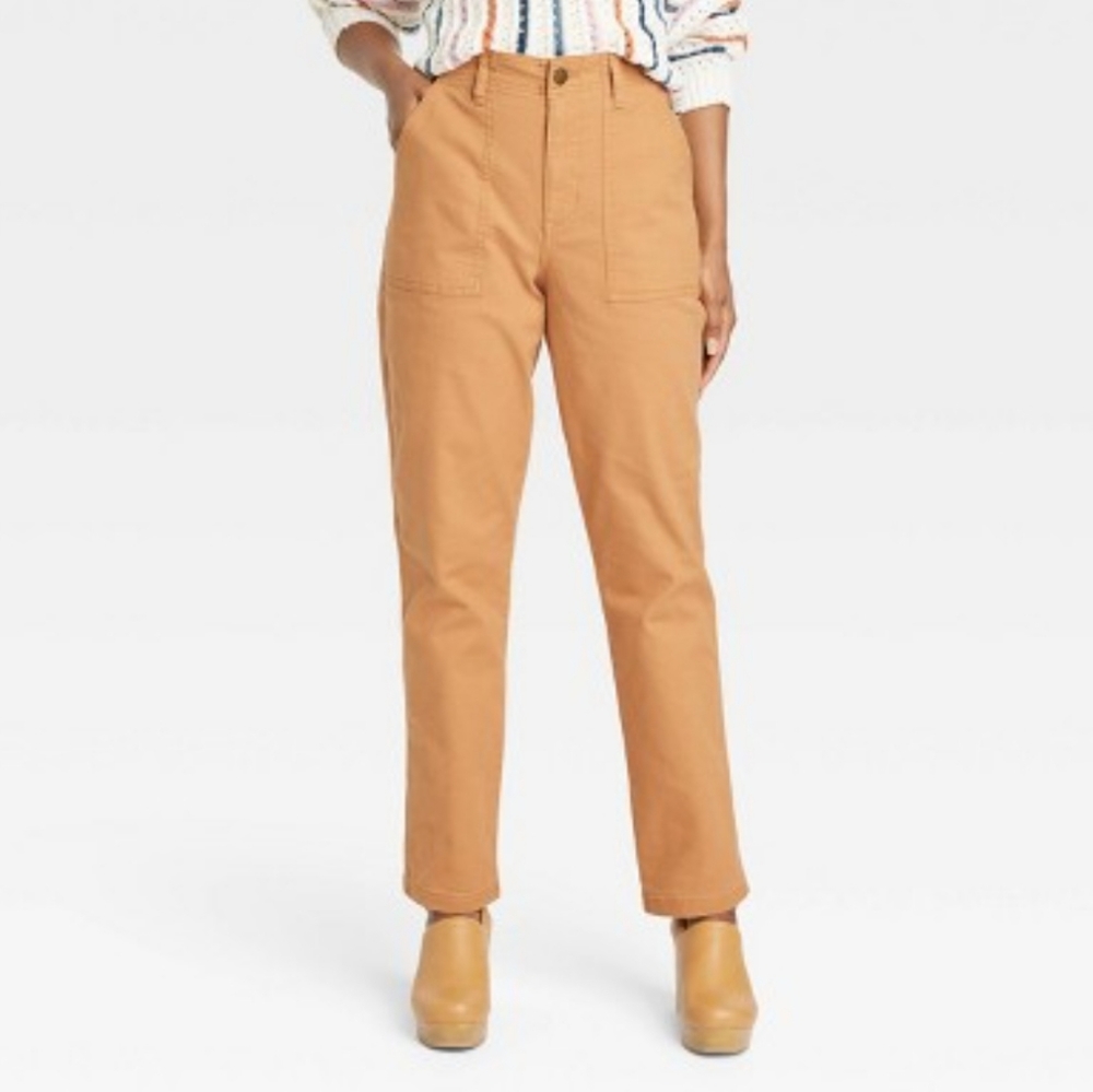 NWT Knox Rose Light Brown Straight Leg Pants Size XXL